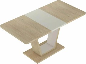 Jedálenský rozkladací stôl Nigel 120/160 cm dub Cremona Torro/kašmírový