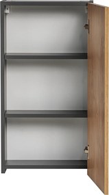 Comad Kúpeľňová skrinka závesná horná Monako Grey Oak 40 sivá/dub hamilton