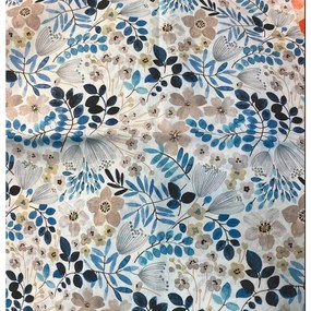 XXXLutz ÚZKY OBRUS, 40/100 cm, svetlosivá, svetlomodrá, perleť Esposa - Textil do domácnosti - 008666014102