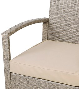 InternetovaZahrada Ratanový set - krémový