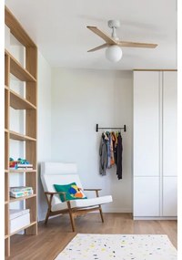 FARO 34281WT-11L-Str. ventilátor KLIMS 1xE27/15W/230V borovica/biela pr. 92,5 cm