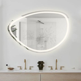 Tutumi Rea Fog, LED kúpeľňové zrkadlo 100x70cm s bluetooth, HOM-05516