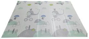 PETITE&MARS - Skladacia podložka na hranie CAMPY ELEPHANT&CITY