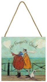 Obraz na dreve Sam Toft - Her Favourite Cloud, (20 x 20 cm)