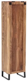 furniture-nabytek.cz - Masívna kúpeľňová skrinka Sydney z akácie, lakovaná, hnedá – 31×25×125 cm