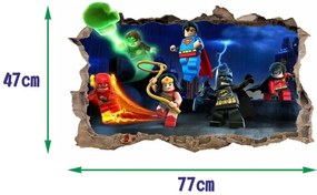 Nálepka na stenu lego Batman 47x77cm