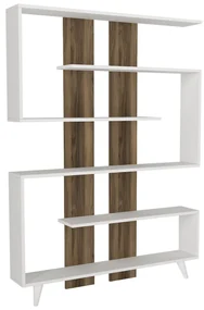 Knižnica Rain White Walnut