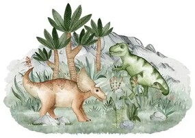 Nálepka Triceratops a Tyrannosaurus