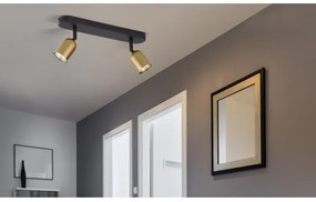 Bodové svietidlo TOP 2xGU10/10W/230V zlatá/čierna