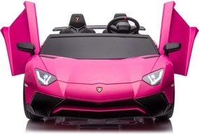 LEAN CARS Lamborghini XXL batéria do auta A8803 ružová 24V