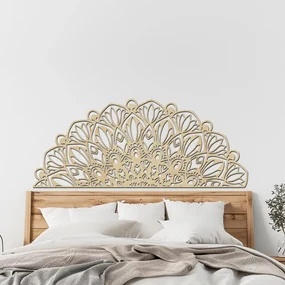 drevo zivota Drevená mandala KVÄŤ k posteli Farebný vzor: Dub Sonoma, Rozmery (cm): 90x38
