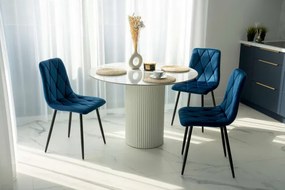 Jedálenská stolička MADISON zamatová, granátová