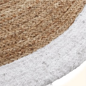 Koberec Imogen, (fi) 120 cm, hnedá/biela