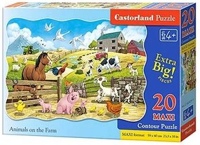 Castorland 20-dielne puzzle MAXI Zvieratá na farme