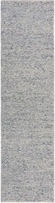 XXXLutz RUČNE TKANÝ KOBEREC, 60/230 cm modrá, krémová Flair Rugs - Online Only bytové doplnky - 003165037203