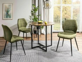 Okrúhly jedálenský stôl ALTO II 80 cm, dekor rustikálne hnedá