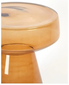 Sklenený okrúhly odkladací stolík ø 37 cm Dakwa – Light &amp; Living