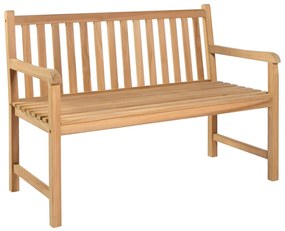 vidaXL Záhradná lavička, vínovo červená podložka 120 cm, tíkový masív