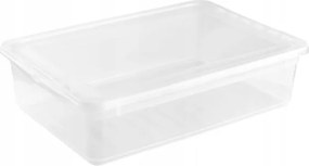 Keeeper Úložný box s vekom (má dve funkcie) BEA Clearbox 8L, 39 x 26,5 x 10 cm