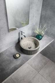 Sapho Sapho, PRIORI keramické umývadlo na dosku Ø 41 cm, granit, PI035