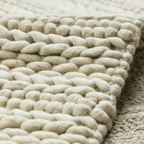 Dywany Łuszczów, Kusový koberec Tahar 99002B cream, 200x290, biela, obývacia izba