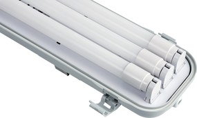 SADA Hermetické LED svietidlo 120cm 3xG13 s reflektorom + 18W LED trubice