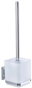 WENKO 22695100-WC kefa VACUUM-LOC QUADRO ED 9,5x37 cm strieborná/lesklý chróm/priehľadná