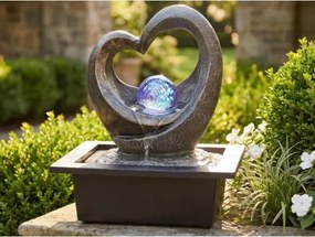 Vodná fontána LED RGB Lumineo srdce%