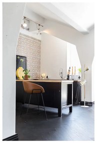 Sada 2 hnedých barových stoličiek Zuiver Feston, výška sedu 65 cm