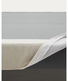 Béžová čalúnená jednolôžková posteľ 90x200 cm Ofelia – Kave Home