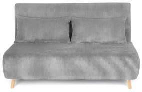 Pohovka SOLACE rozkladacia, menšestrová sivá 871653