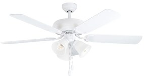 Eglo 35076 - Stropný ventilátor LAS PALMAS 3xE27/40W/230V biela