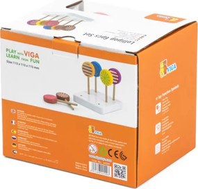 Drevené lízatká Viga 44529 6 ks