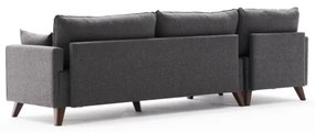 Rohová sedacia súprava do L RIGA antracit ľavá