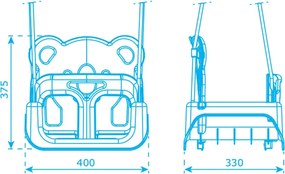 Smart4Play | Marimex Play Závesná hojdačka Trix 2.0 - oranžová | 11640665