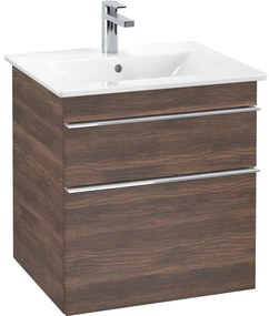 VILLEROY &amp; BOCH Venticello závesná skrinka pod umývadlo, 2 zásuvky, 553 x 502 x 590 mm, Arizona Oak, A92301VH