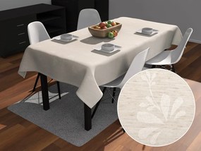 Biante Teflónový obdĺžnikový obrus TF-076 Kvetinový ornament na režnom 120x140 cm