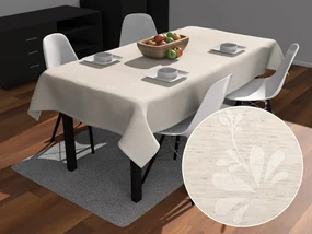 Biante Teflónový obdĺžnikový obrus TF-076 Kvetinový ornament na režnom 60x100 cm