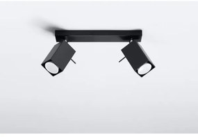 Bodové svietidlo MERIDA 2 2xGU10/40W/230V čierna