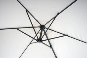 Nástenný slnečník Casoria 3 m polyester hliník/oceľ - krémová