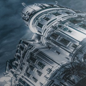 Obraz architektúry v tme (120x50 cm)