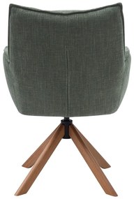 Zelené čalúnené jedálenské kreslá v súprave 2 ks Marilla – Unique Furniture