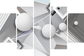 Geometrický abstraktný obraz (150x105 cm)