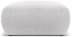 Svetlosivý taburet z textílie bouclé Molino – Micadoni Home