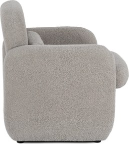 Relaxačné kreslo VARENO – sivé bouclé