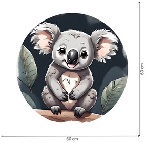 PIPPER. Sada 4 kruhových nálepiek "Exotické zvieratá"