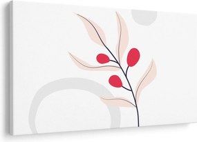 Obraz - Ružová florálna abstrakcia N⁰3 (90x60 cm)