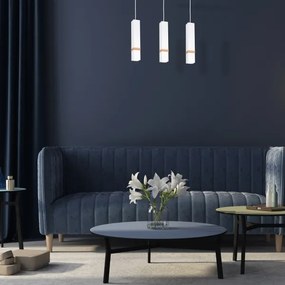 Luster na lanku VIDAR 3xGU10/25W/230V biela