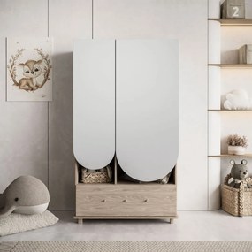 DVOJDVEROVÁ ŠATNÍKOVÁ SKRIŇA ELSA DO DETSKEJ IZBY KAŠMÍR 100 cm