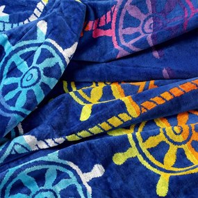 Bavlnená plážová osuška KORMIDLO 90 x 180 cm